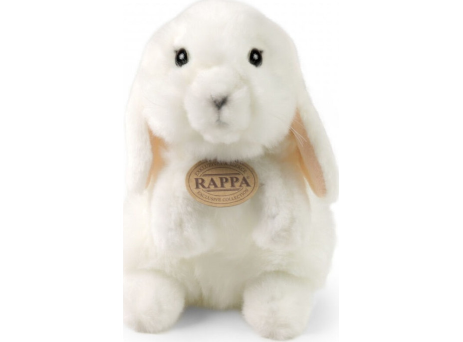 Rappa Plyšový králik biely stojaci 18 cm ECO-FRIENDLY