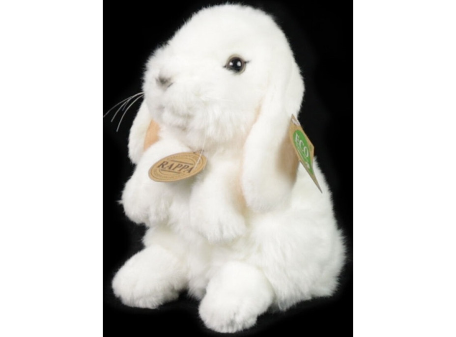 Rappa Plyšový králik biely stojaci 18 cm ECO-FRIENDLY