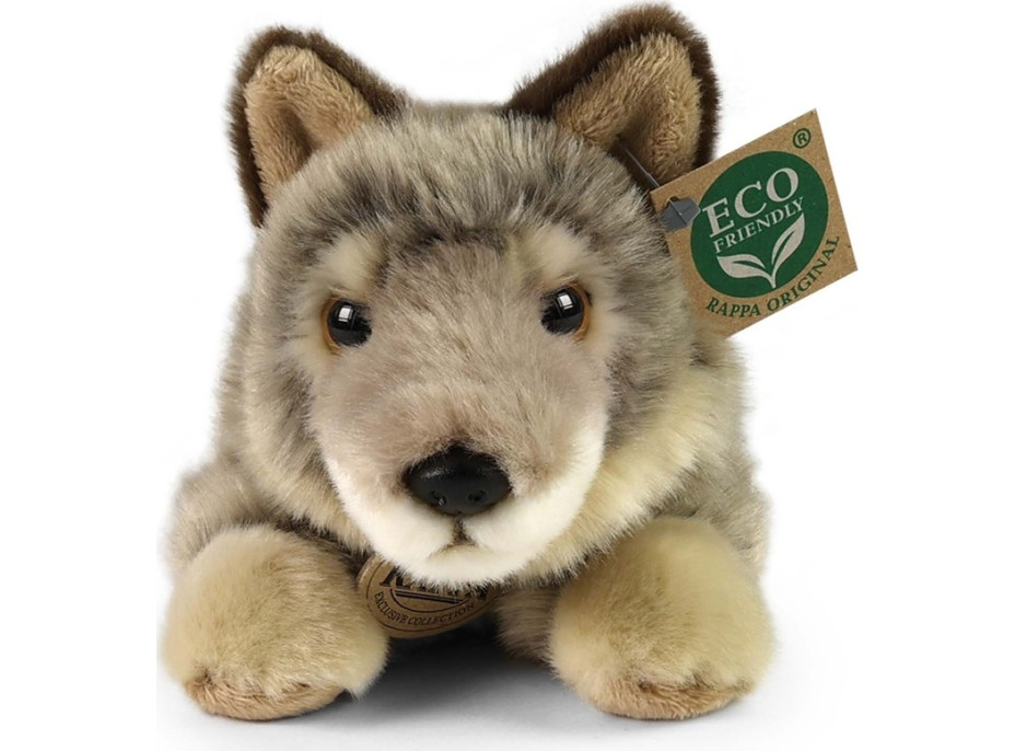 Rappa Plyšový vlk ležiaci 20 cm ECO-FRIENDLY