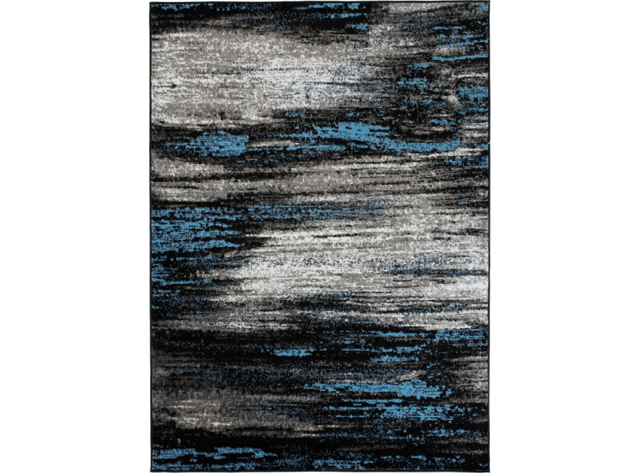Kusový koberec MAYA Fog - modrý/čierny/sivý, 250x300 cm