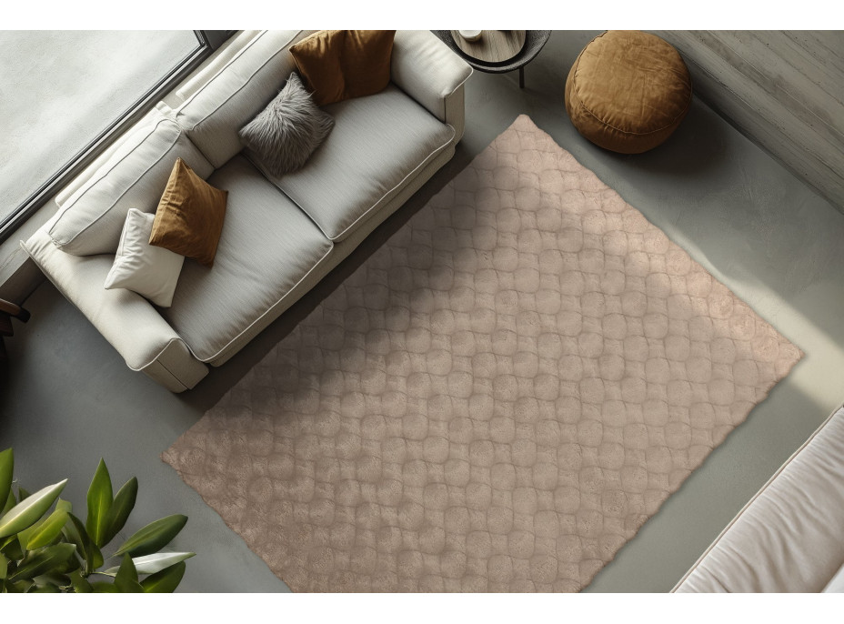 Kusový koberec Diamond Cut 800 Taupe