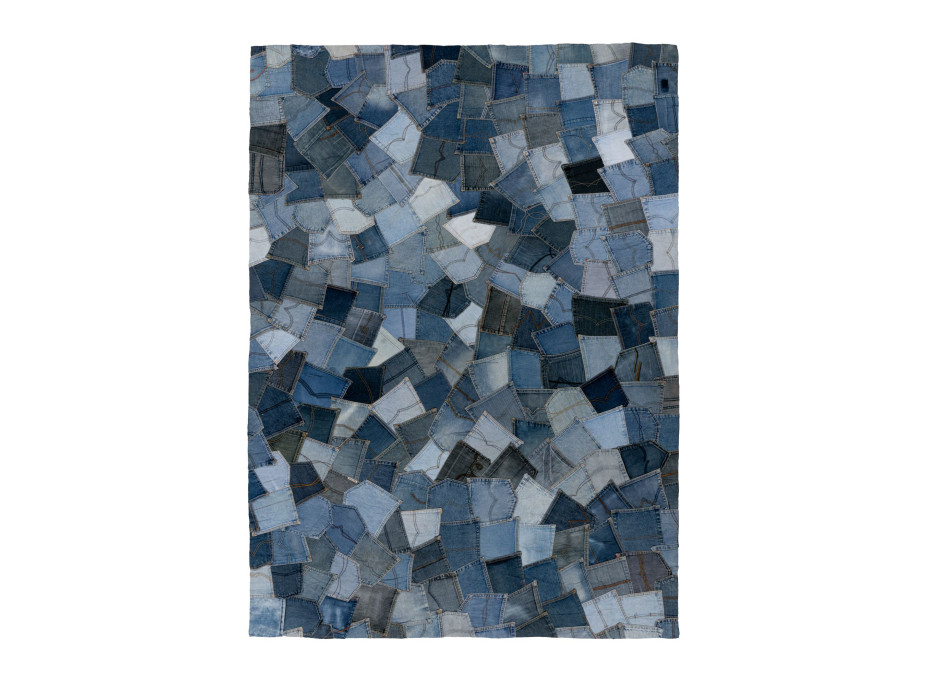 Ručne všívaný kusový koberec My Denim Pocket 465 Blue