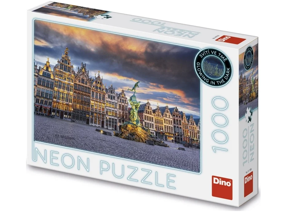 DINO Svietiace puzzle Búrka nad Antverpami 1000 dielikov