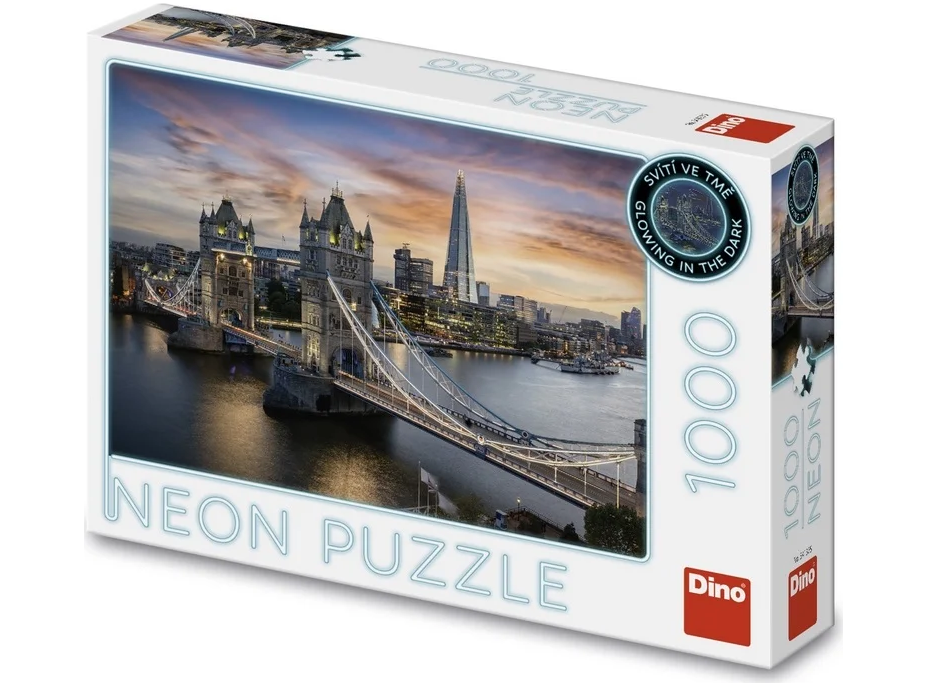 DINO Svietiace puzzle Súmrak nad Tower Bridge 1000 dielikov