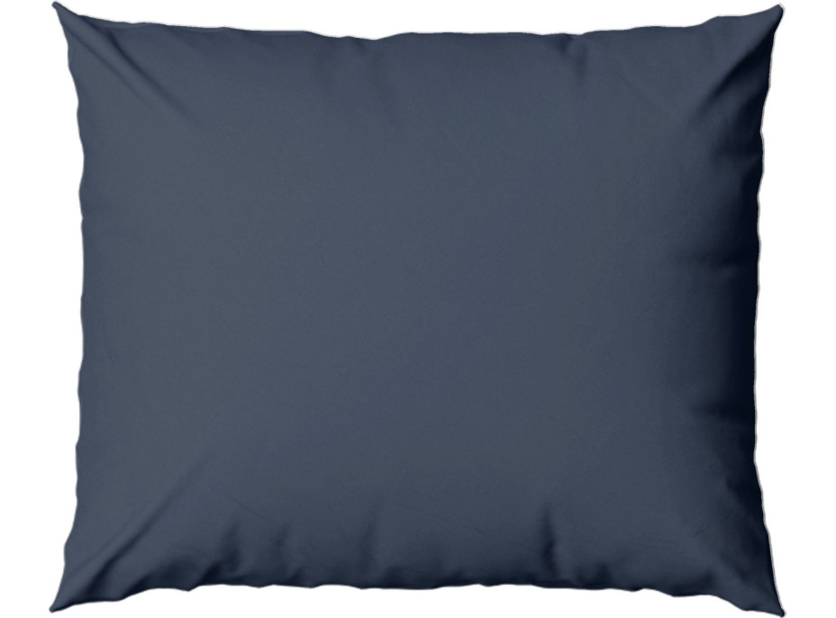 Obliečka na vankúš FASHION 50x60 cm - tmavomodrý - bavlnený satén