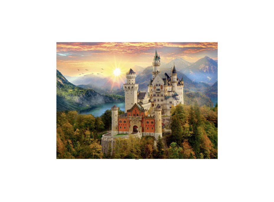 Dino Puzzle Maľovaný Neuswanstein 1000 dielikov