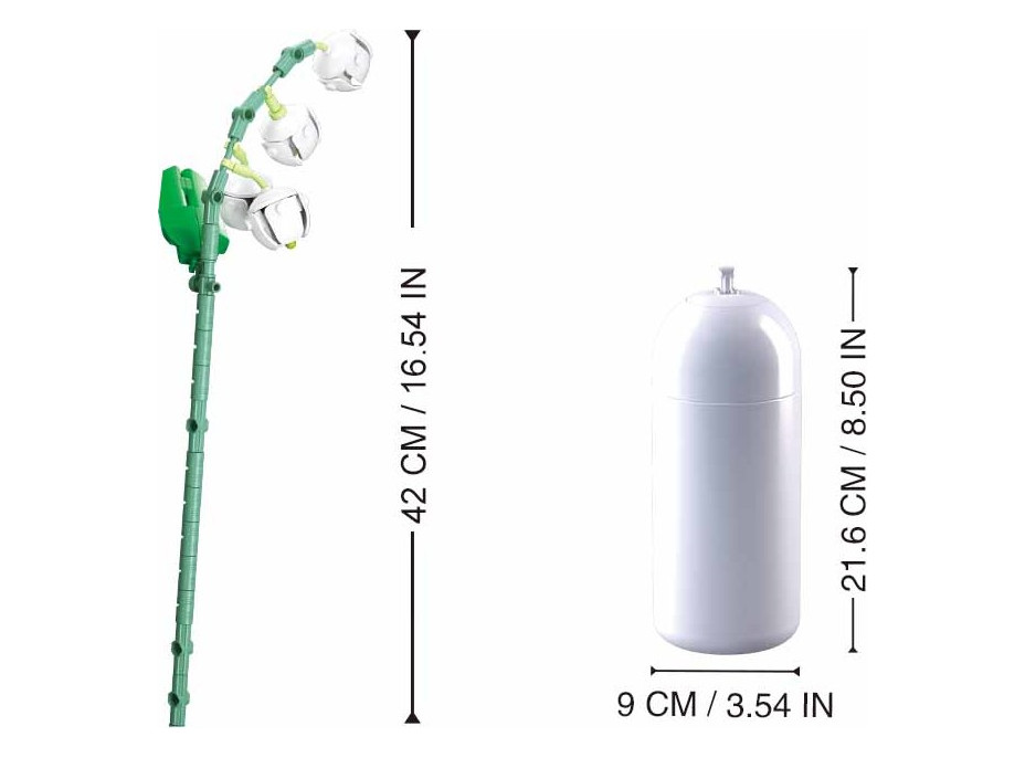 Sluban Flowers M38-B1101-09 Konvalinky vo váze