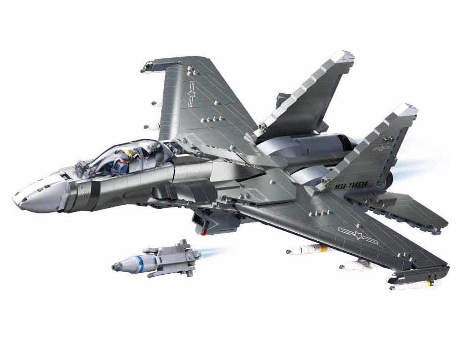 Sluban Model Bricks M38-B1273 Stíhacie lietadlo J-16 1:44