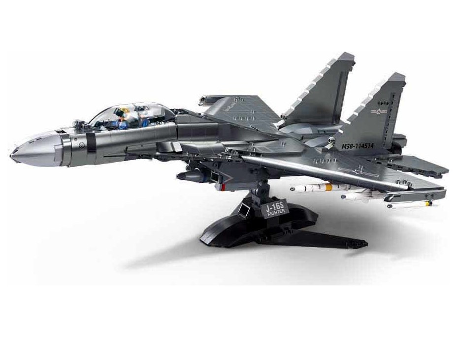 Sluban Model Bricks M38-B1273 Stíhacie lietadlo J-16 1:44