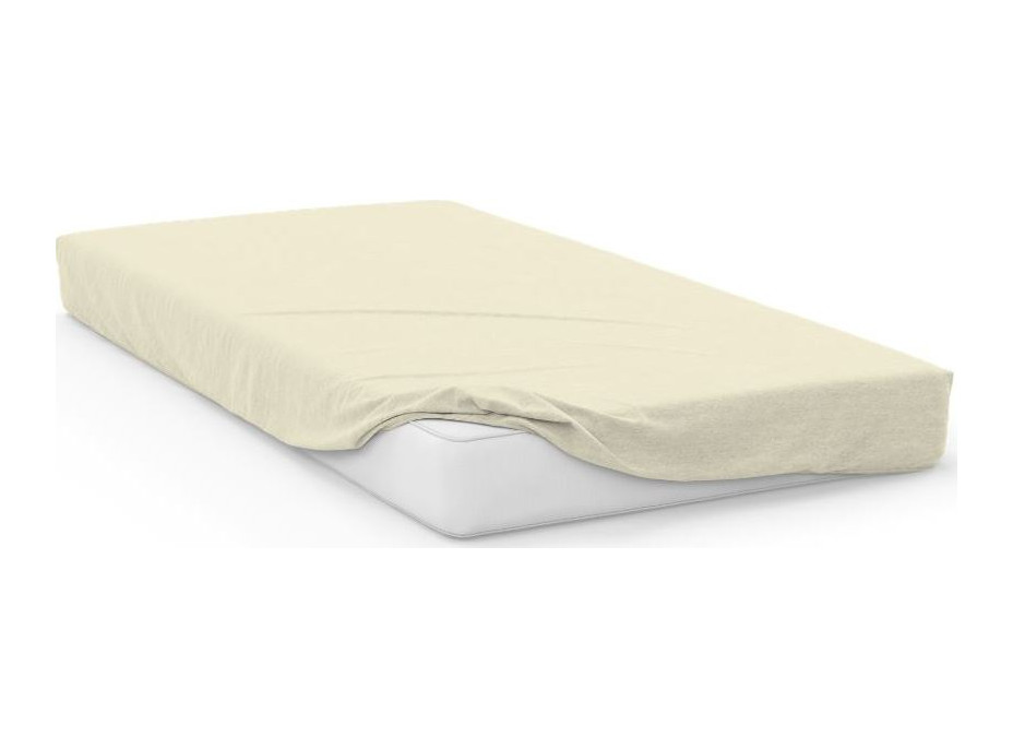 Bavlnená prestieradlo FASHION 200x160 cm + 25 cm - béžová