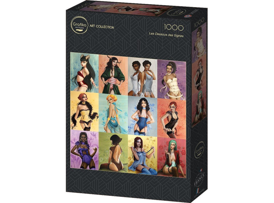 GRAFIKA Štvorcové puzzle Odhalené znamenia 1000 dielikov