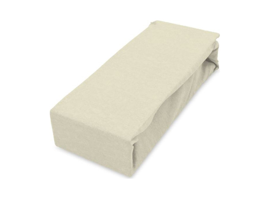 Bavlnená prestieradlo FASHION 200x90 cm + 25 cm - béžová
