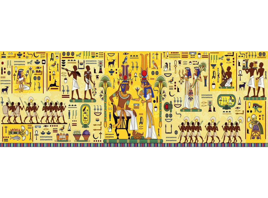 BLUEBIRD Panoramatické puzzle Egyptské hieroglyfy 1000 dielikov