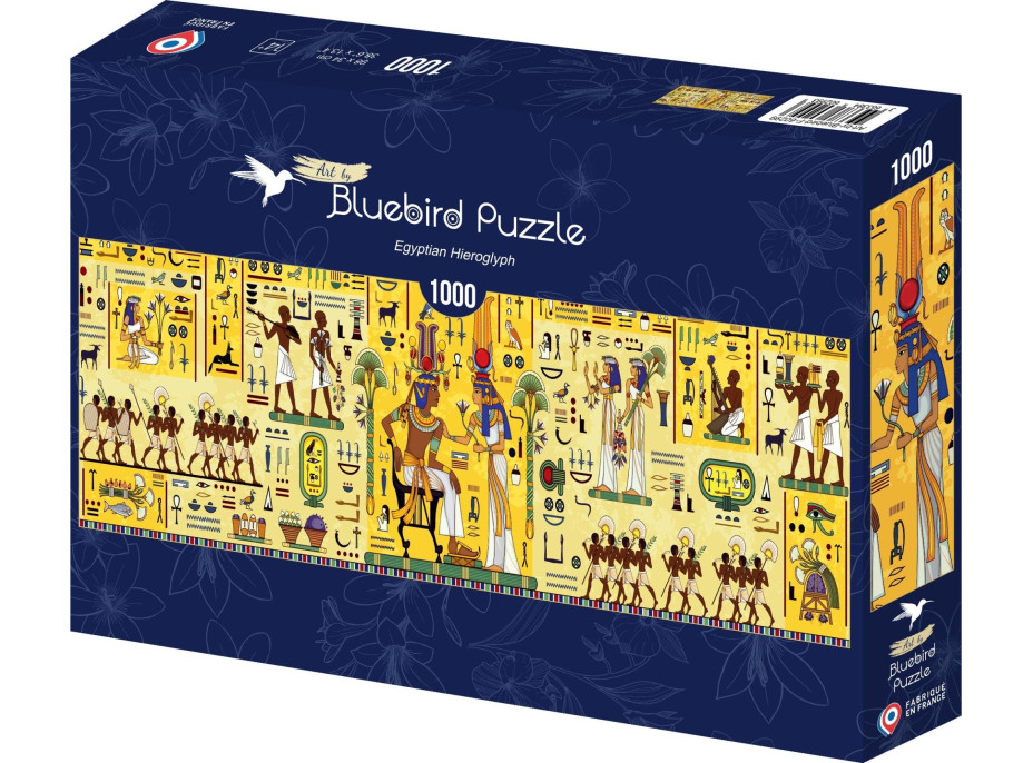 BLUEBIRD Panoramatické puzzle Egyptské hieroglyfy 1000 dielikov