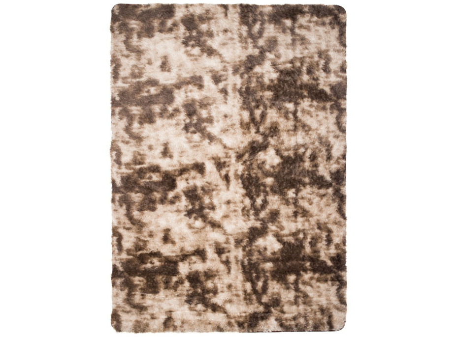 Plyšový koberec SILK Ombre - HNEDÝ, 120x170 cm