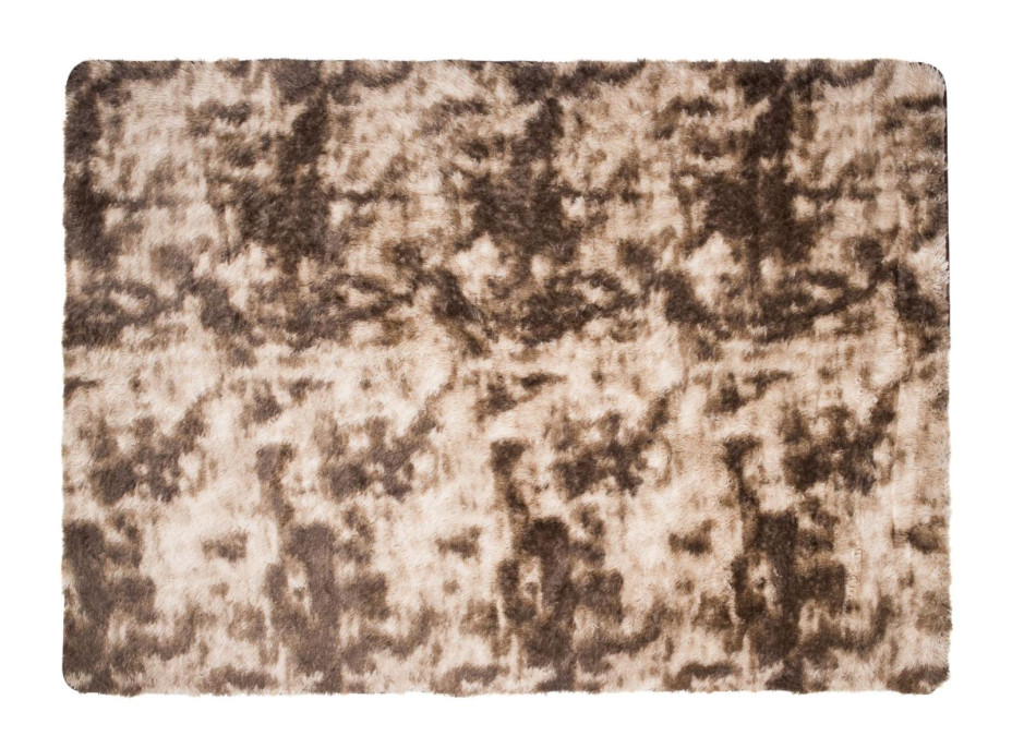 Plyšový koberec SILK Ombre - HNEDÝ, 120x170 cm