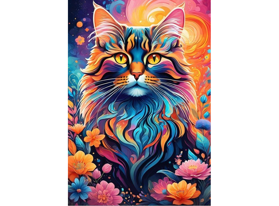 ALIPSON Puzzle Farebná mačka 1000 dielikov