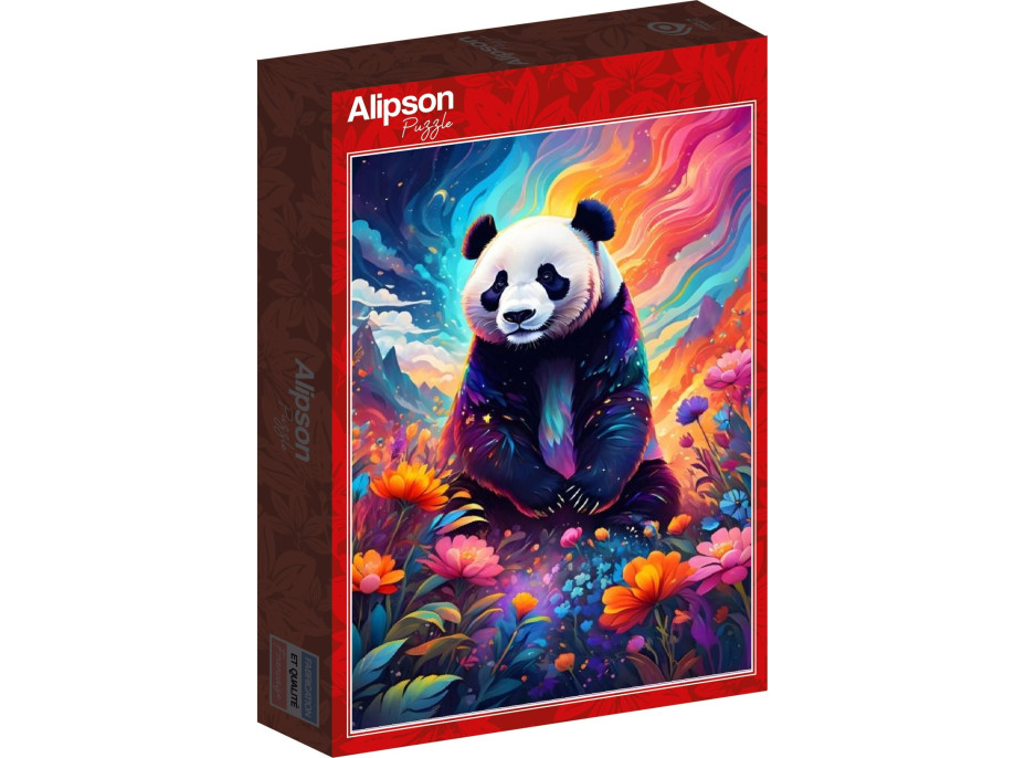 ALIPSON Puzzle Farebná panda 1000 dielikov