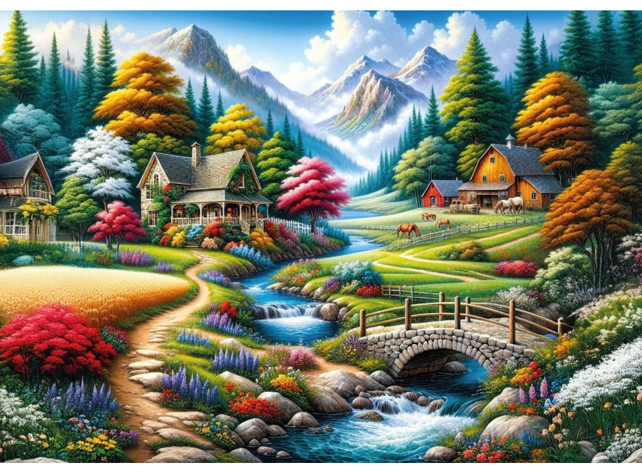 ART PUZZLE Puzzle Farebné polia 260 dielikov