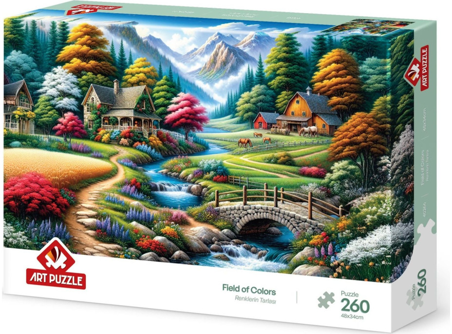 ART PUZZLE Puzzle Farebné polia 260 dielikov