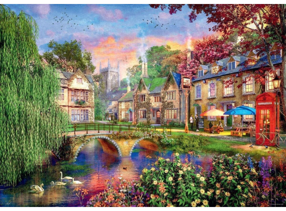 RAVENSBURGER Puzzle Cotswoldská cesta 1000 dielikov