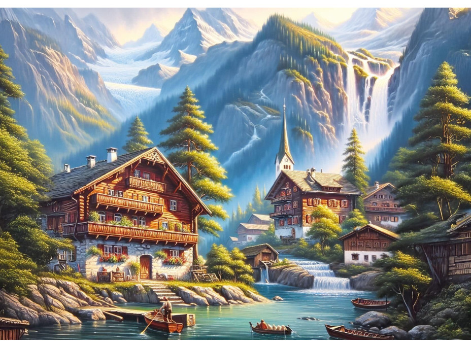 ART PUZZLE Puzzle Drevená dedina 260 dielikov