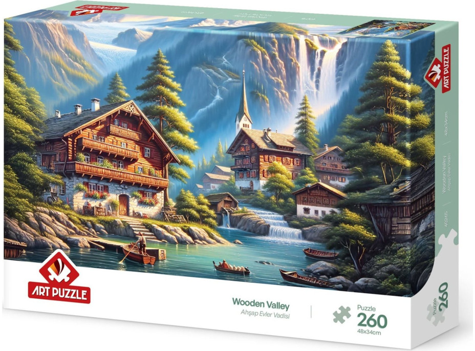 ART PUZZLE Puzzle Drevená dedina 260 dielikov
