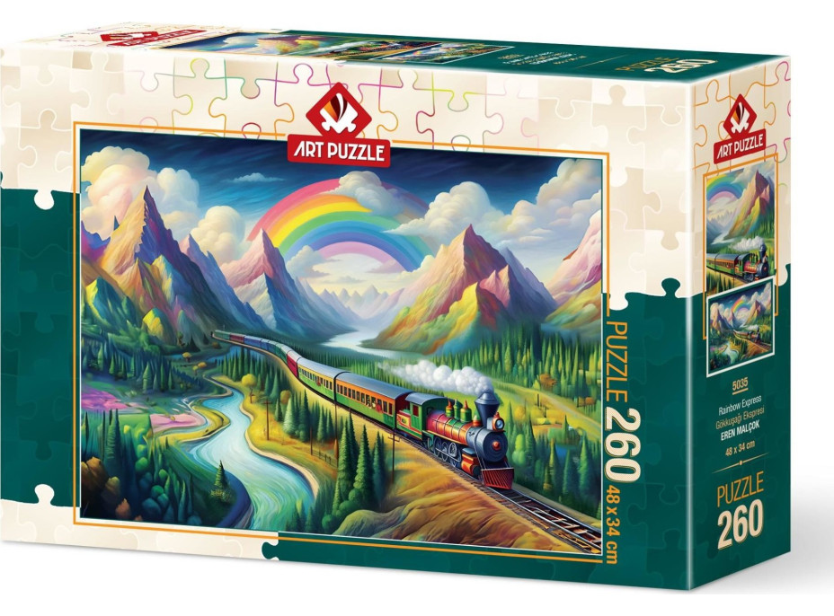 ART PUZZLE Puzzle Dúhový vlak 260 dielikov