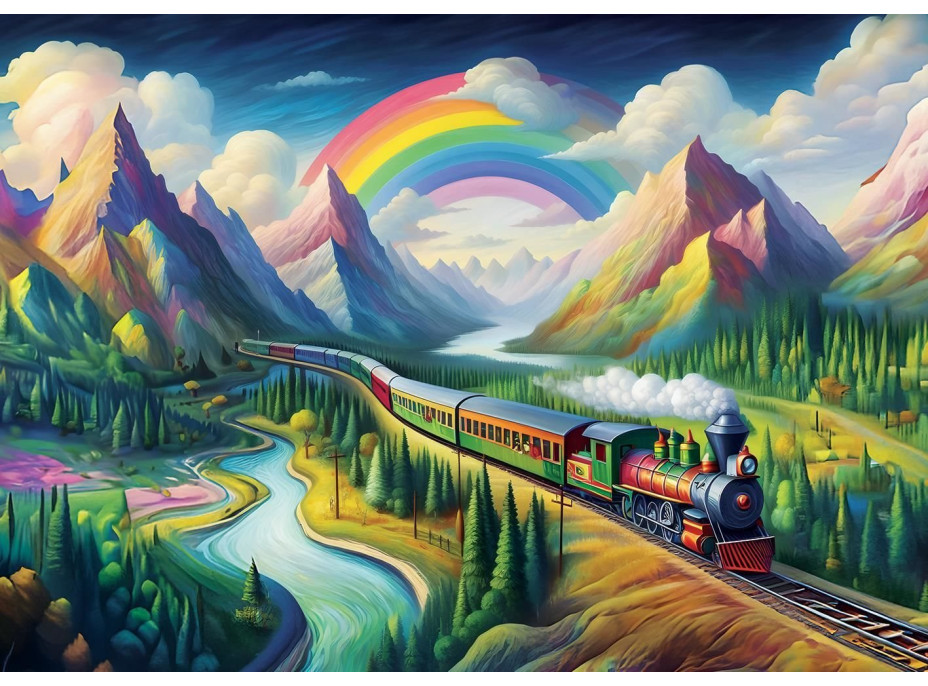 ART PUZZLE Puzzle Dúhový vlak 260 dielikov