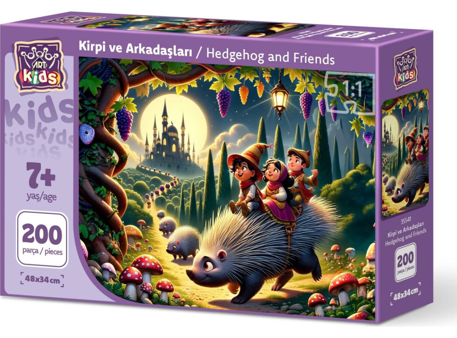 ART PUZZLE Puzzle Ježko a kamaráti 200 dielikov