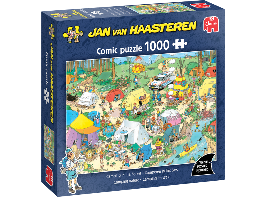 JUMBO Puzzle JvH Kempovanie v lese 1000 dielikov