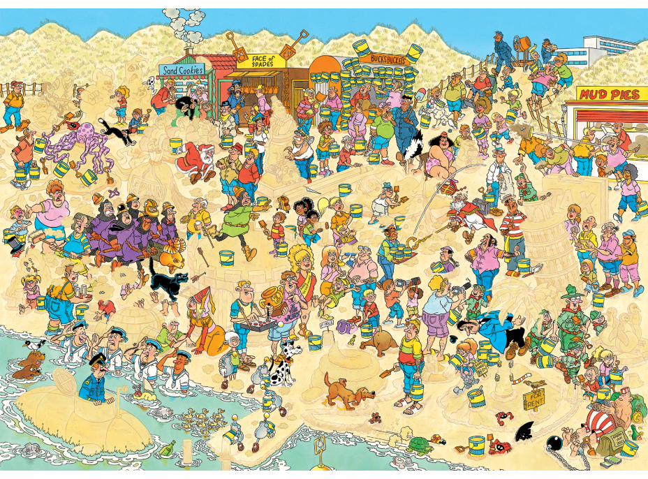 JUMBO Puzzle JvH Sochy z piesku 1000 dielikov