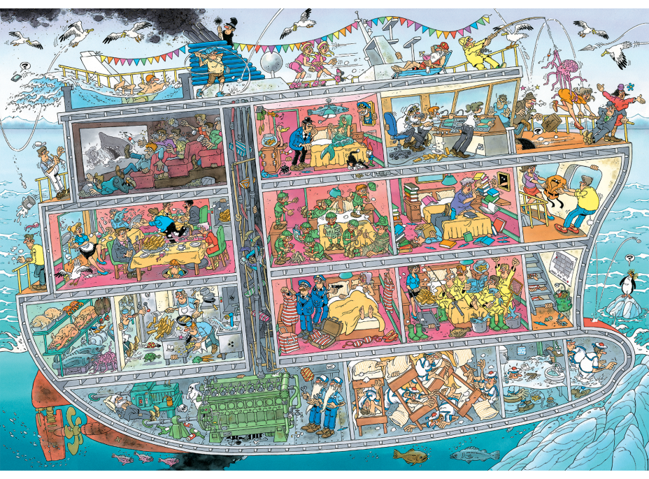 JUMBO Puzzle JvH Výletná loď 1000 dielikov