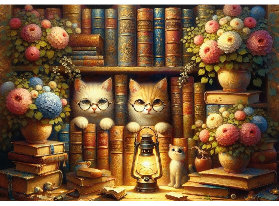 ART PUZZLE Puzzle Mačacia knižnica 260 dielikov
