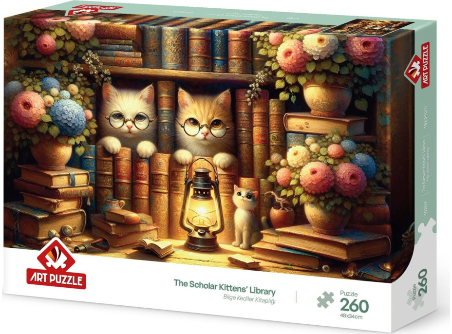 ART PUZZLE Puzzle Mačacia knižnica 260 dielikov