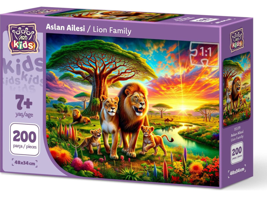 ART PUZZLE Puzzle Levia rodinka 200 dielikov