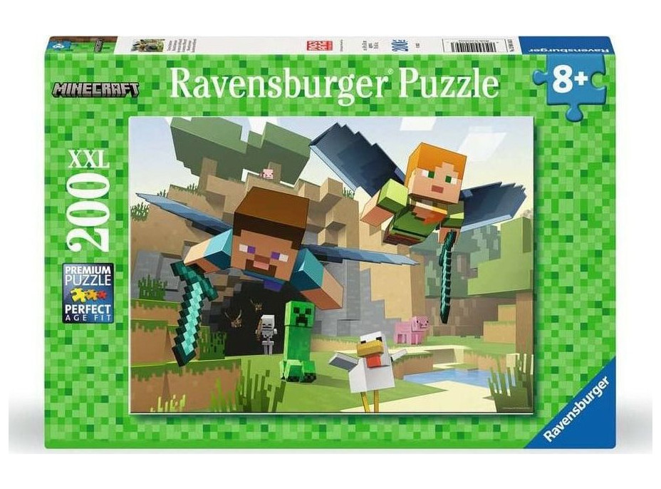 RAVENSBURGER Puzzle Minecraft: Dobrodružstvo XXL 200 dielikov