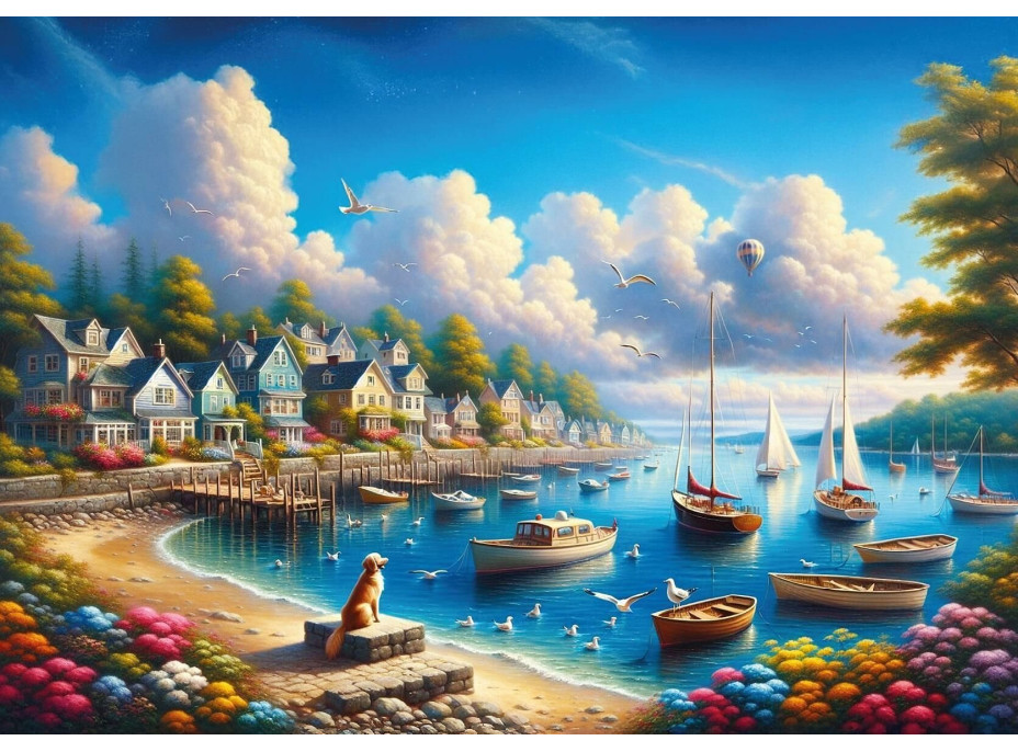 ART PUZZLE Puzzle Prístav plný plachetníc 260 dielikov