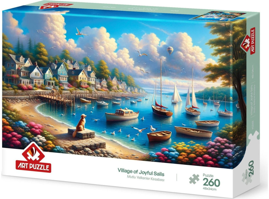 ART PUZZLE Puzzle Prístav plný plachetníc 260 dielikov