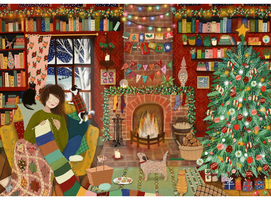 RAVENSBURGER Puzzle Rodinné Vianoce 1000 dielikov