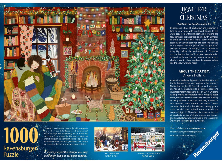 RAVENSBURGER Puzzle Rodinné Vianoce 1000 dielikov