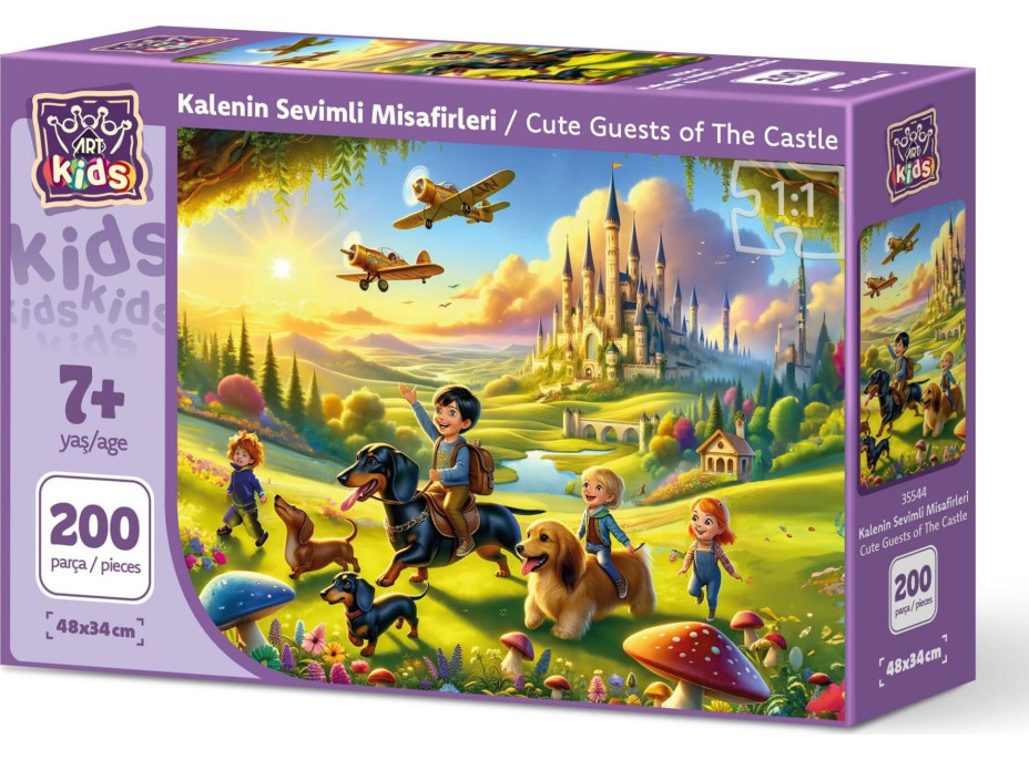 ART PUZZLE Puzzle Roztomilá hradná návšteva 200 dielikov