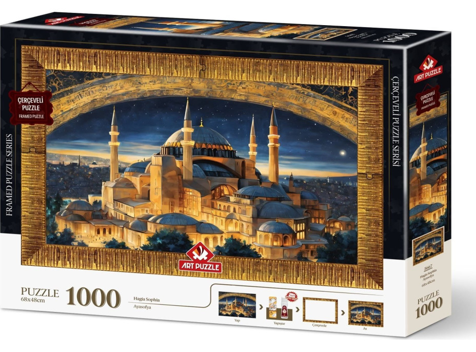 ART PUZZLE Puzzle s rámom a lepidlom 3v1 Hagia Sophia 1000 dielikov