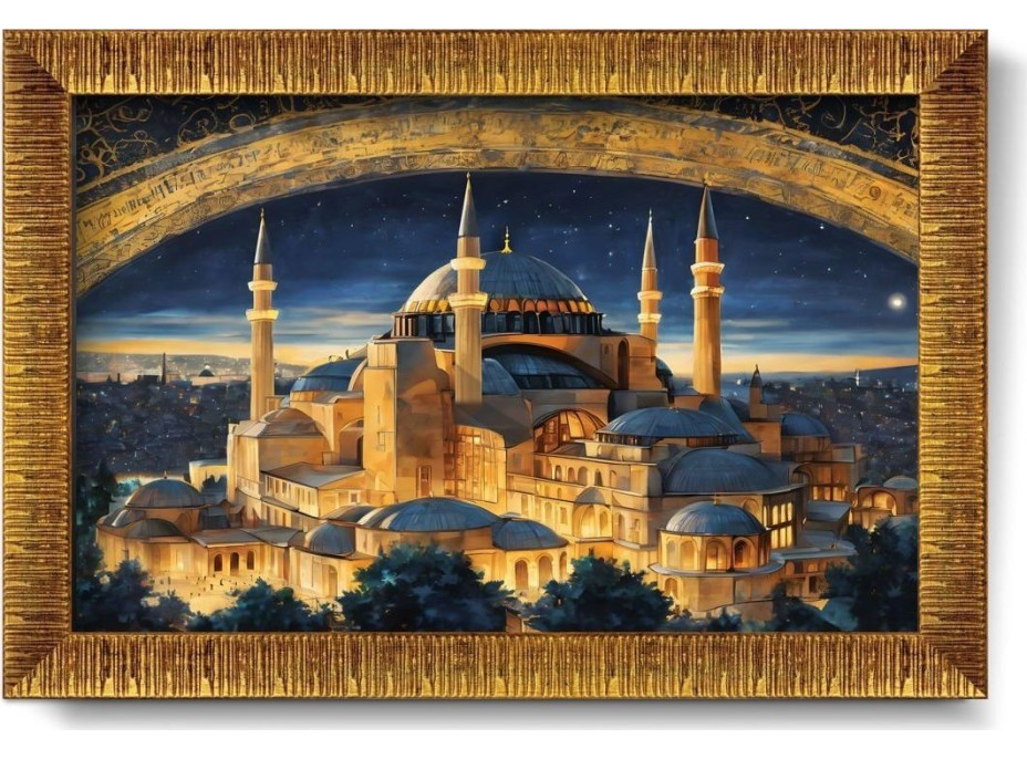 ART PUZZLE Puzzle s rámom a lepidlom 3v1 Hagia Sophia 1000 dielikov