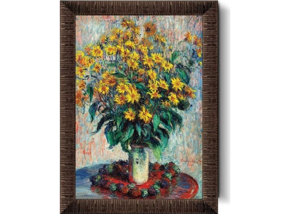 ART PUZZLE Puzzle s rámom a lepidlom 3v1 Kvety jeruzalemského artičoka 1000 dielikov