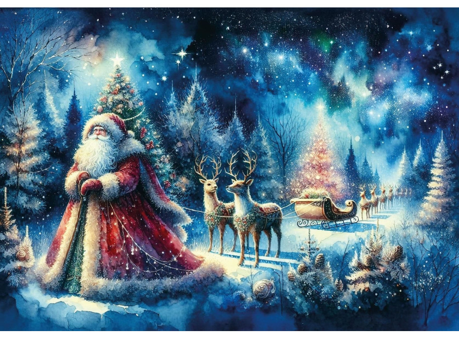 ART PUZZLE Puzzle Santa pod severnou oblohou 260 dielikov