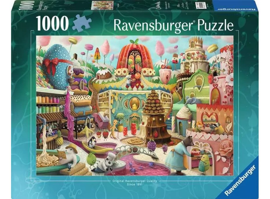 RAVENSBURGER Puzzle Sladká ulica 1000 dielikov
