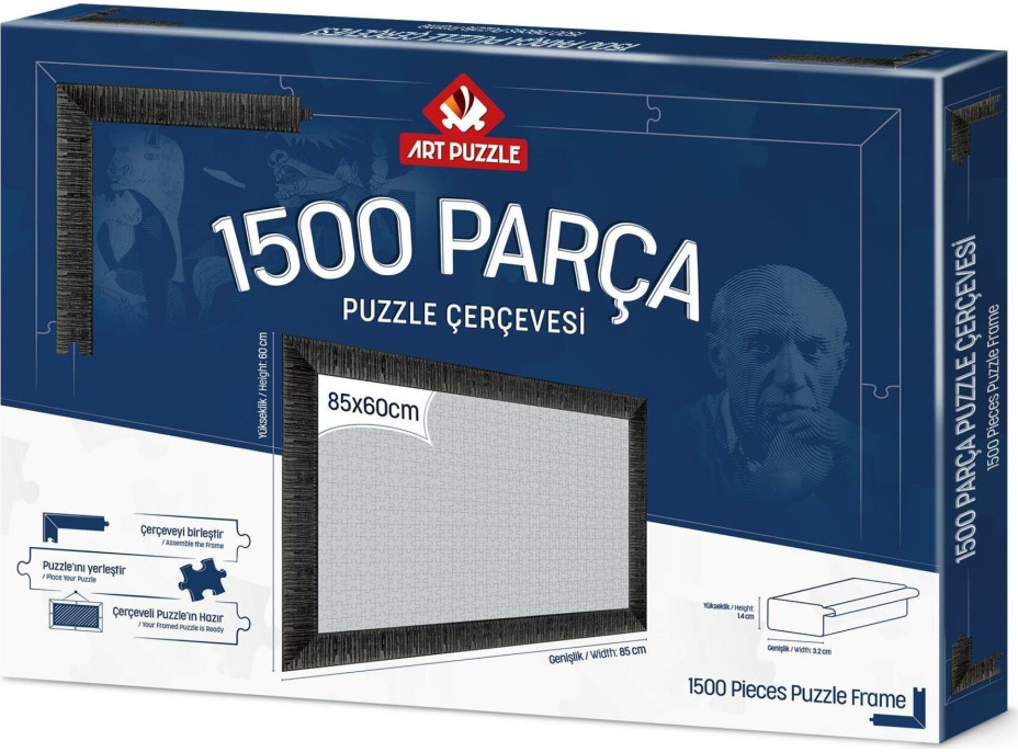 ART PUZZLE Rám na puzzle 85x60cm Black (14626)