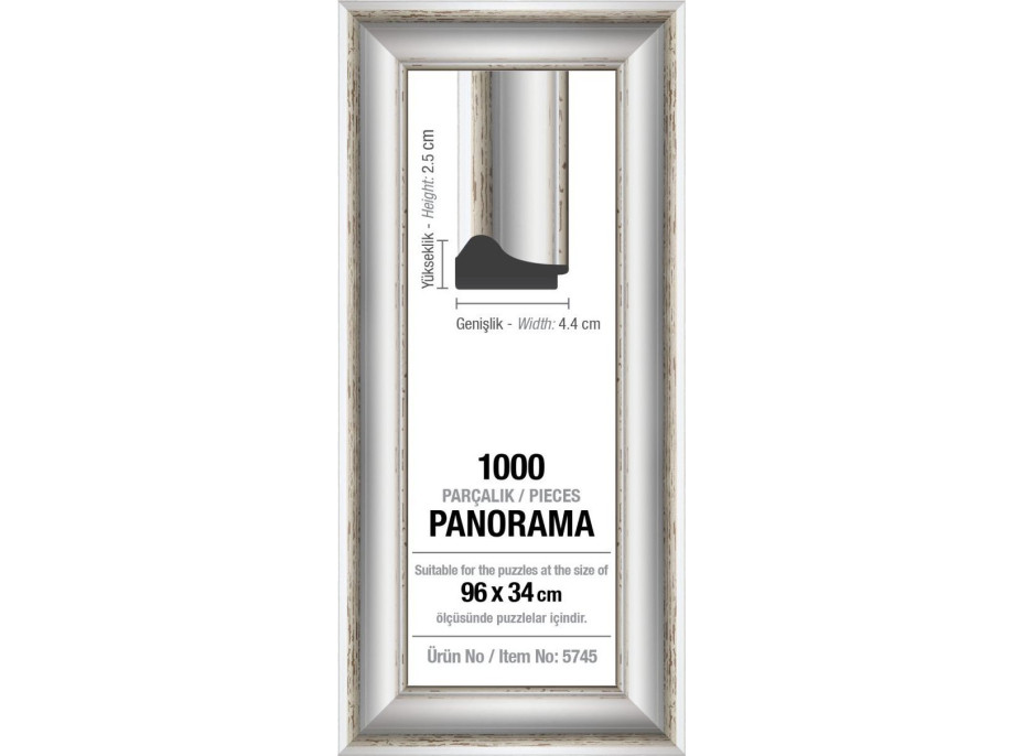 ART PUZZLE Rám na puzzle 96x34cm White (5745)