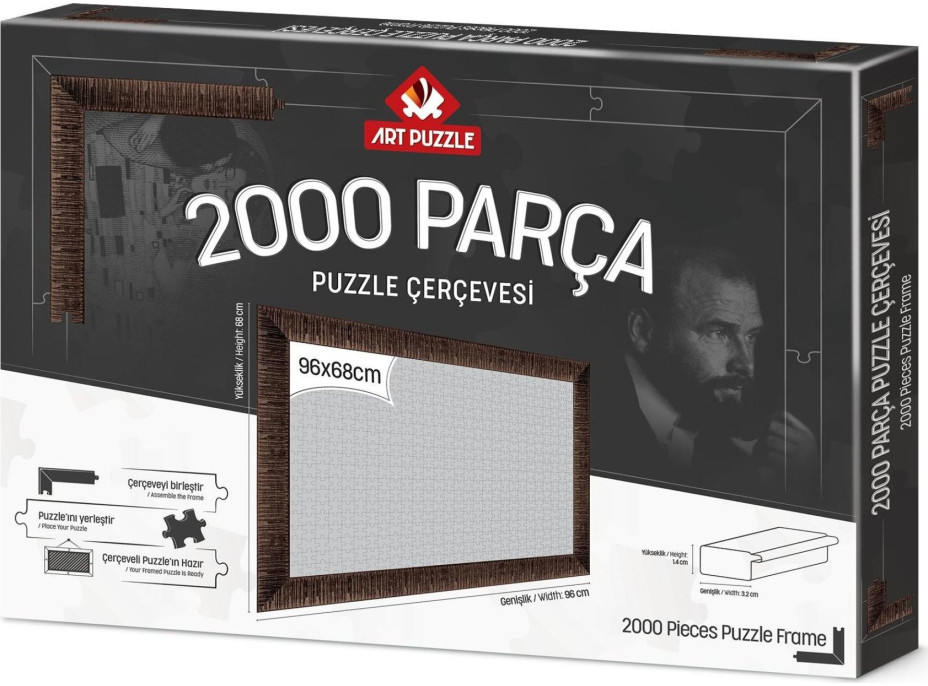 ART PUZZLE Rám na puzzle 96x68cm Brown (14632)